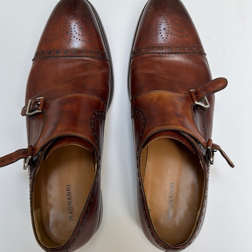 Magnanni Brown Oxford Shoes with Classic Leather Finish